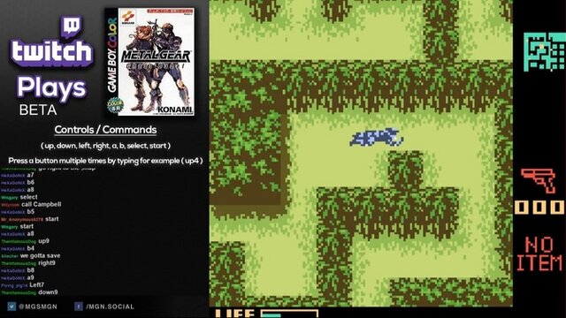 Twitchユーザー達がgbc版 メタルギア をチャットコマンドでプレイ 挙動不審過ぎる潜入配信 2枚目の写真 画像 インサイド