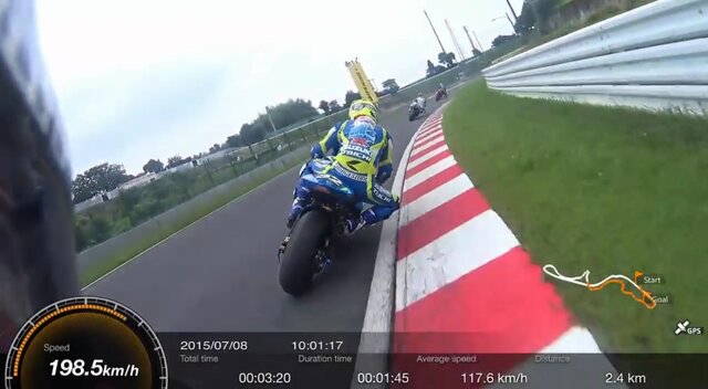 最新カメラで撮影した“ライダー視点のバイク動画”がまるでレースゲーム