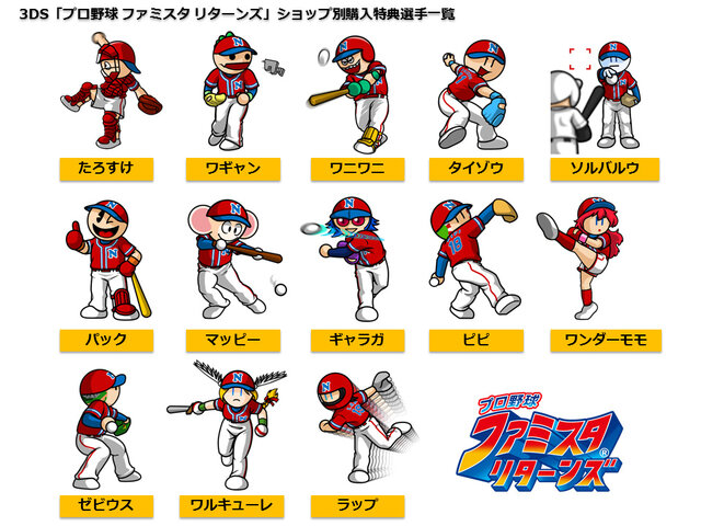 3ds プロ野球 ファミスタ リターンズ 太った ピノ をシェイプアップするミニゲーム公開 ショップ別特典も インサイド