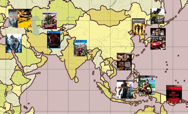 【特集】世界地図で見るオープンワールドゲーム早見表