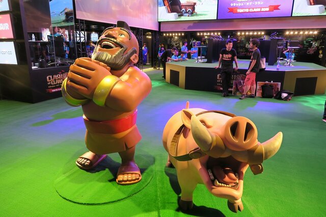 【TGS2015】『クラッシュ・オブ・クラン』がゲームショウ初上陸、ファンにはたまらないブースをレポート