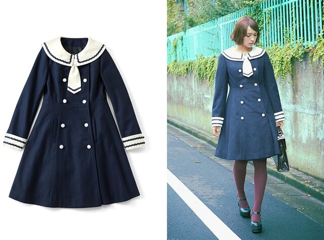 もしもアリスの通う学校があったら…「アリス×セーラー服」なツーフェイスコートが可愛い