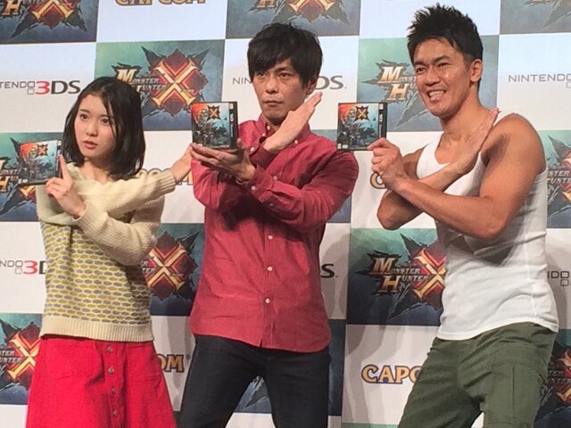 【レポート】『モンハン クロス』TVCM完成発表会にDAIGO、井上聡、松岡茉優、武井壮が集合