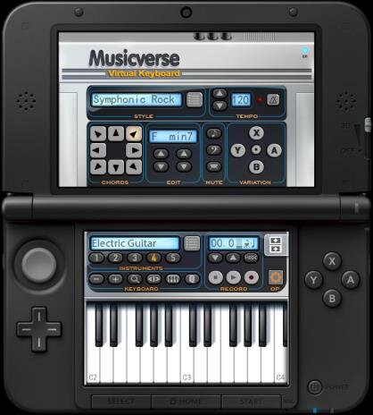 3DS向け作曲ソフト『Musicverse バーチャル キーボード』3月2日配信 ― 曲はQRコードとして生成、Miiverseで共有することも