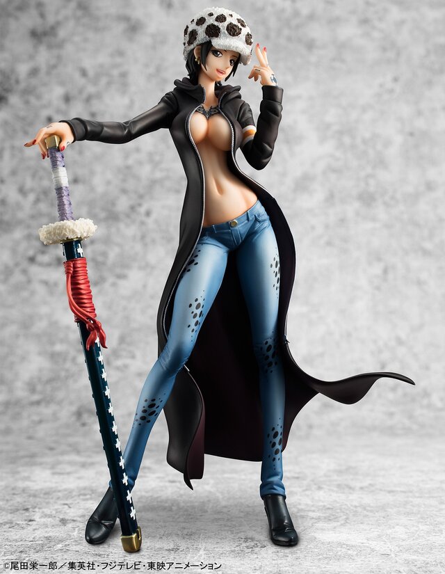 「ONE PIECE」の「トラファルガー・ロー」女体化フィギュアが登場、やりすぎなくらいセクシーに