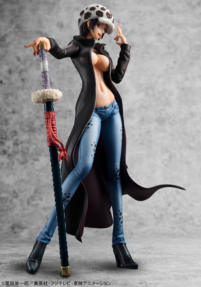 「ONE PIECE」の「トラファルガー・ロー」女体化フィギュアが登場、やりすぎなくらいセクシーに