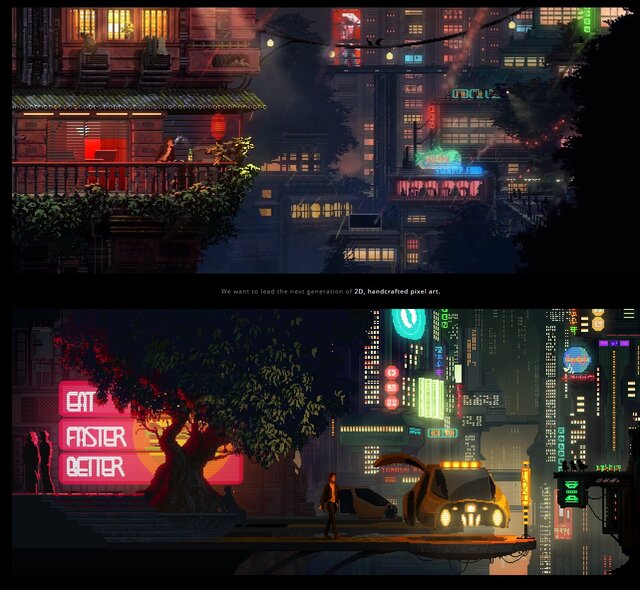 迫力のドット絵でサイバーパンクを表現した The Last Night がクール 家庭用版も開発中 インサイド 迫力のドット絵でサイバーパンクを表現した The Last Night がクール 家庭用版も開発中 インサイド
