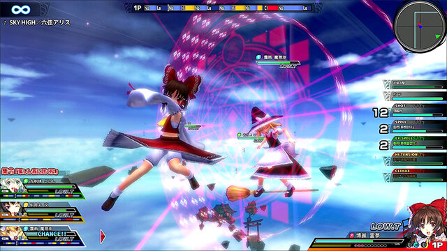 領域zeroのアクションゲーム 東方スカイアリーナ がps4に登場 Climax版でオンライン対戦にも対応 3枚目の写真 画像 インサイド