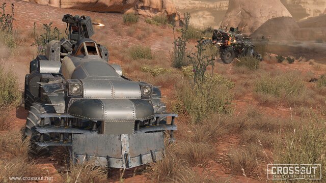 世紀末mmo Crossout はバカゲーか 四輪駆動車から重武装オフロード車まで自由自在 武器はチェーンソーやパワードリルなど 2枚目の写真 画像 インサイド