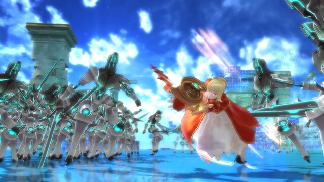 『Fate/EXTELLA』アルトリアなどの画像解禁！基本アクションや「領域支配権争奪戦」の情報も