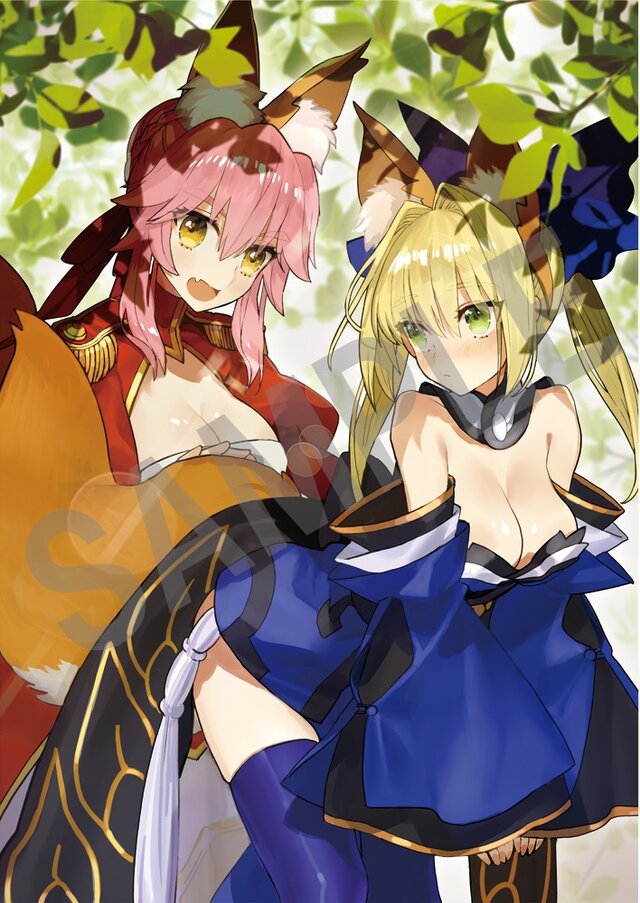 Fate Extella ワダアルコ描き下ろし店舗別特典イラスト公開 ネロやアルトリアの素肌が眩しい インサイド