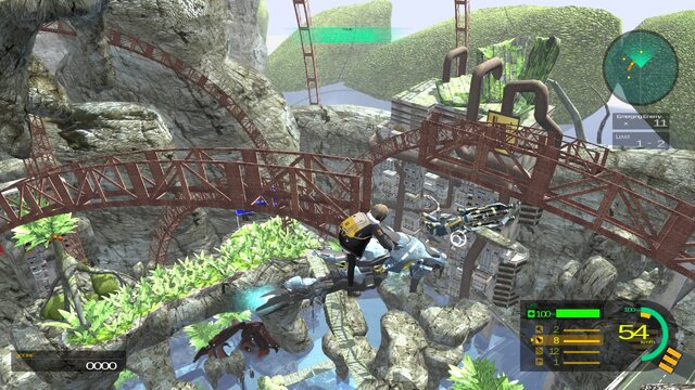 全方位機動STG『Sky Ride』PS4向けに9月8日配信…空飛ぶバイクに乗り、三次元に避けて撃つ！