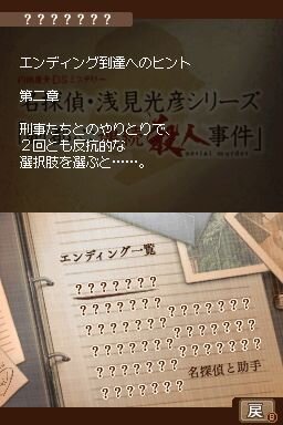 DS内田康夫ミステリー 名探偵・浅見光彦シリーズ「副都心連続殺人事件」