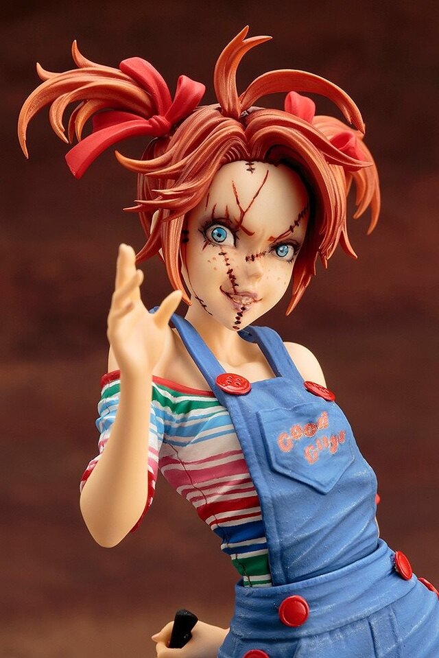 映画「チャイルド・プレイ」の殺人鬼「チャッキー」が美少女フィギュア化！オーバーオールがキュートなソバカス美少女に