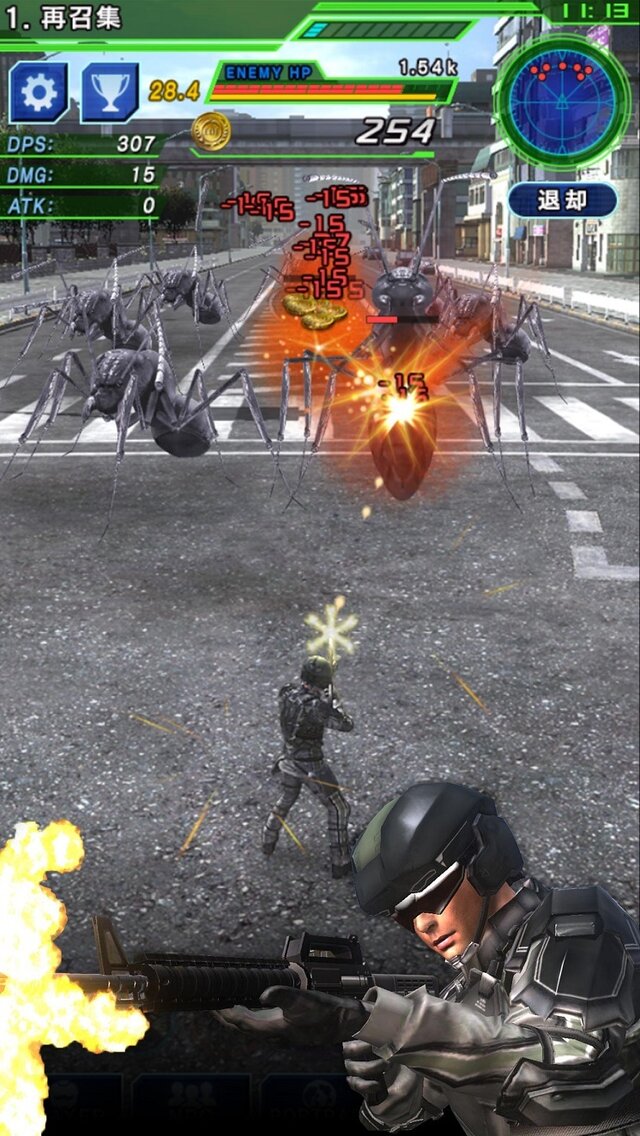 iOS/Android『TAP WARS :地球防衛軍4.1』配信開始―爽快かつシンプルなタッチアクション！