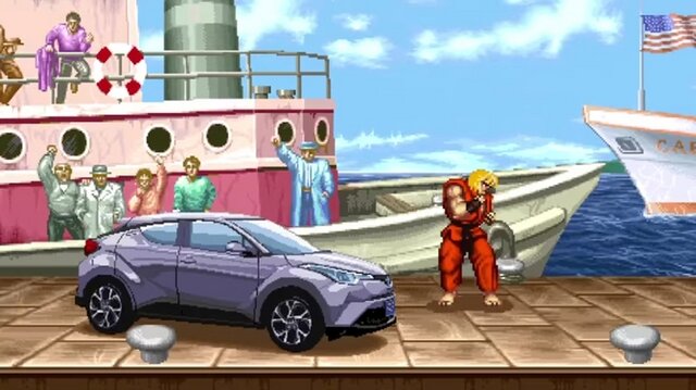 昇竜拳で車を労るリュウ！『ストリートファイター II』がトヨタの“C-HR”との特別ムービー公開