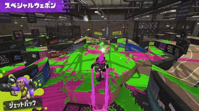 『スプラトゥーン2』スペシャルウェポンの数々を披露─連続でボムを投げたりインクで鎧を作ったり！