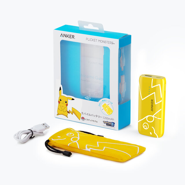 アンカーより「ポケモン モバイルバッテリー」が発売、伝説の三鳥やピカチュウのデザインが登場