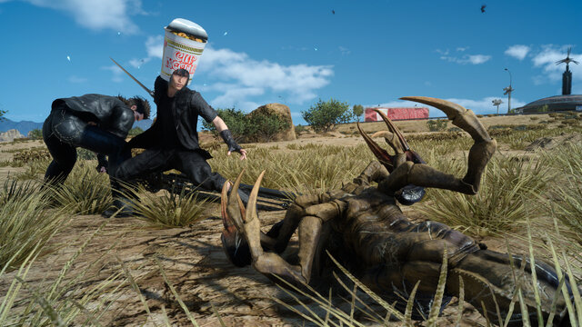 『FFXV』×『アサクリ』コラボ無料DLC配信開始！カップヌードル衣装やエネミー図鑑も