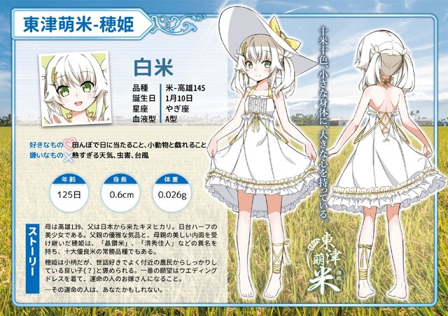 台湾産の萌え擬人化お米育成slg 東津萌米 穂姫 拡張版で日本語に対応 茅野愛衣が10役挑戦 2枚目の写真 画像 インサイド