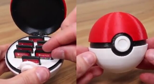 海外ファンがモンスターボール型のスイッチソフトケースを3Dプリンターで作成―制作の様子をまとめた動画も