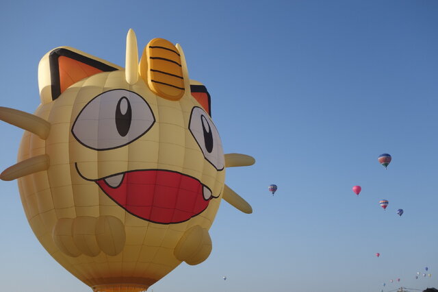 飛んだ！ニャース気球！ 佐賀バルーンフェスタで大空へ！！