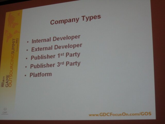 【GDC 2009】ゲーム開発をアウトソースする際のポイント