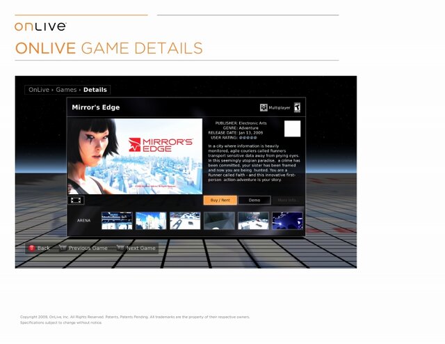 【GDC 2009】最新ゲームをストリーミング配信「OnLive」を体験した