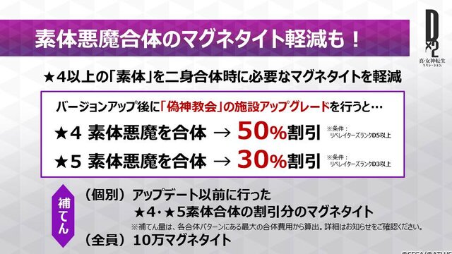 『Ｄ×２ 真・女神転生 リベレーション』大型アップデートの詳細が判明！ 新種族「霊鳥」を追加、オートクエストも実装