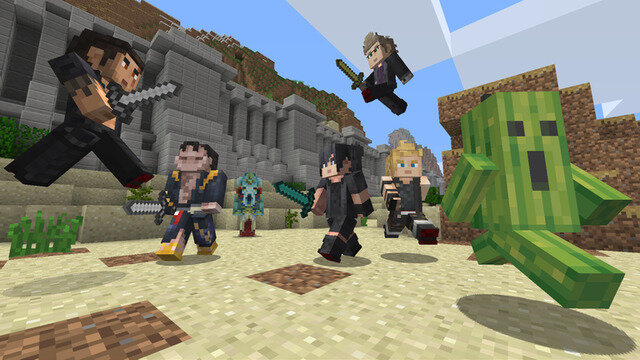 『マインクラフト』に『ファイナルファンタジーXV』のスキンパックが登場！