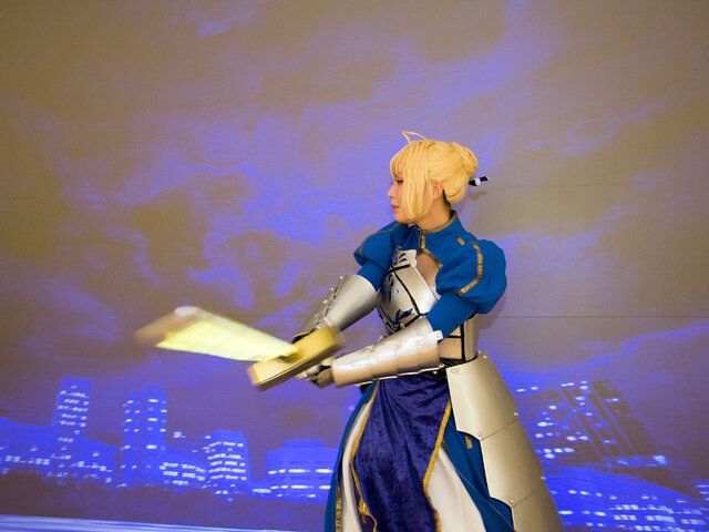 『Fate』セイバーの宝具エクスカリバーが撃てるぞ!「テクノアルタ」のプロジェクションマッピング展示を体験してきた