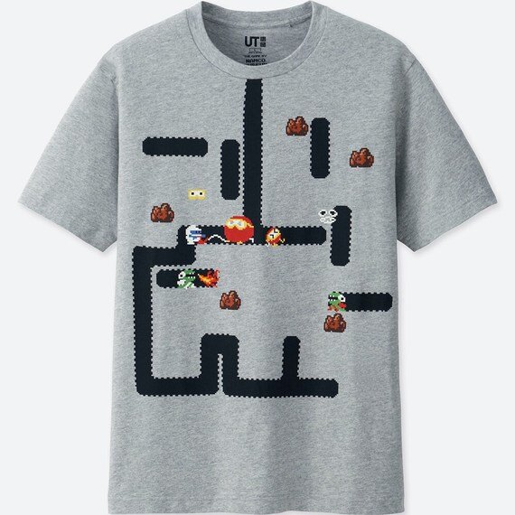 懐かしのナムコ名作がtシャツに ユニクロ Ut ザ ゲーム バイ ナムコミュージアム 8月6日より発売 7枚目の写真 画像 インサイド