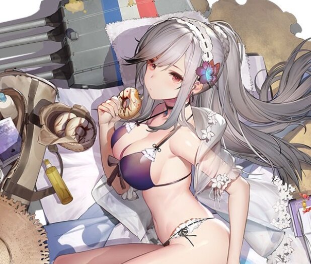 『アズールレーン』巡洋戦艦「ダンケルク」の水着衣装が公開！Live2D付きで8月2日より実装