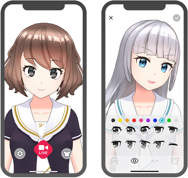 iOS向けVTuberアプリ『REALITY Avatar』正式運用開始─アバターを作成すれば即デビュー！