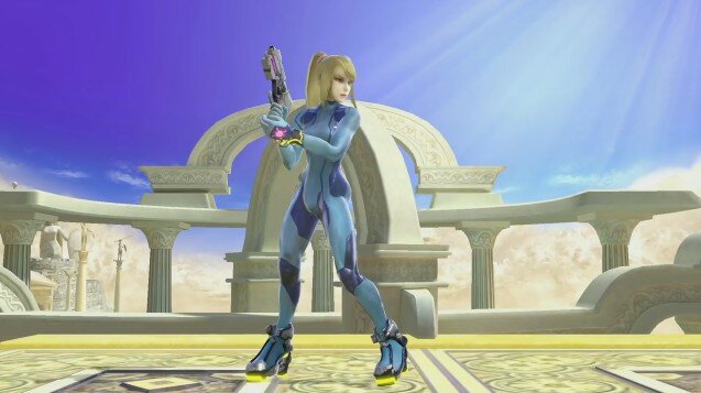 スマブラsp 華麗な足技とムチに変化するパラライザーで戦う ゼロスーツサムス パワードスーツを脱いでも強い インサイド