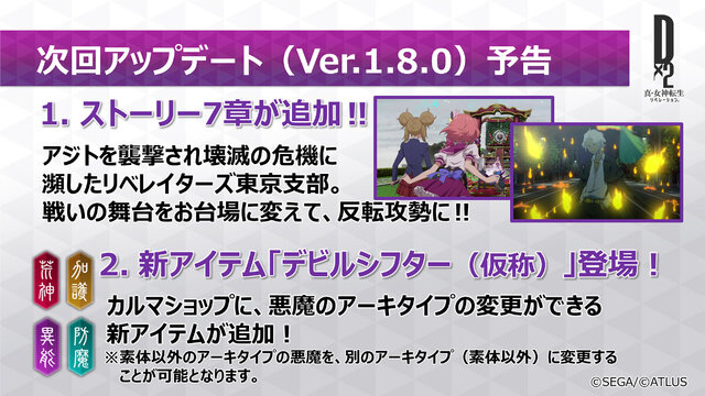 『Ｄ×２ 真・女神転生 リベレーション』新たな悪魔やストーリー7章の内容が明らかに！生放送まとめ