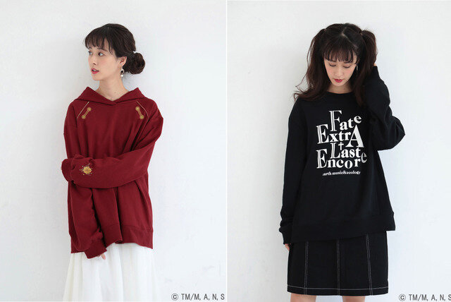 「『Fate/EXTRA Last Encore』×earth music & ecology」セイバーイメージ＆遠坂リンイメージ(C) TYPE-MOON / Marvelous, Aniplex, Notes, SHAFT