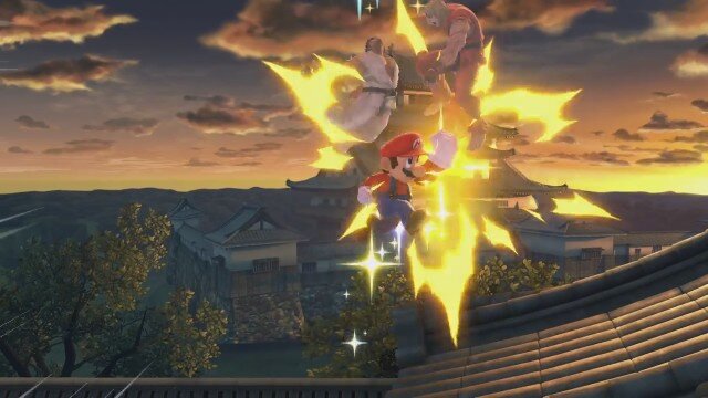 スマブラsp リュウとケンが昇竜拳 をふっとばすマリオ 新cm ふっとばし連鎖篇 を一挙3本公開 インサイド