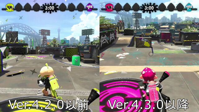 『スプラトゥーン2』工事が終わった「Bバスパーク」は中央の高台が消えた!?各ルールの変化具合をチェック