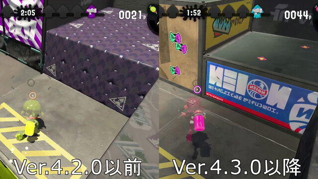 『スプラトゥーン2』工事が終わった「Bバスパーク」は中央の高台が消えた!?各ルールの変化具合をチェック