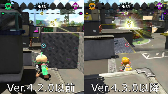 『スプラトゥーン2』工事が終わった「Bバスパーク」は中央の高台が消えた!?各ルールの変化具合をチェック