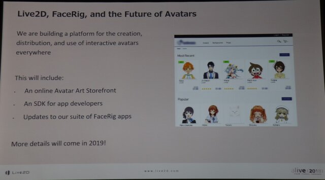 Alive18 イベントレポート Live2dが見せた順調な拡大の先は 映画制作 の夢へ 基調講演概要 インサイド
