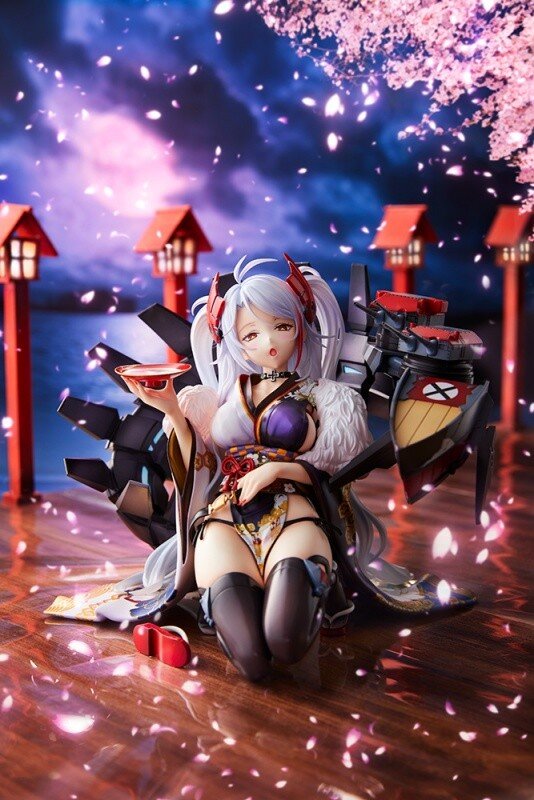 アズールレーン プリンツ オイゲン が1 7スケールフィギュアになって登場 豪華絢爛たる 百花繚乱 スキンを忠実に再現 インサイド