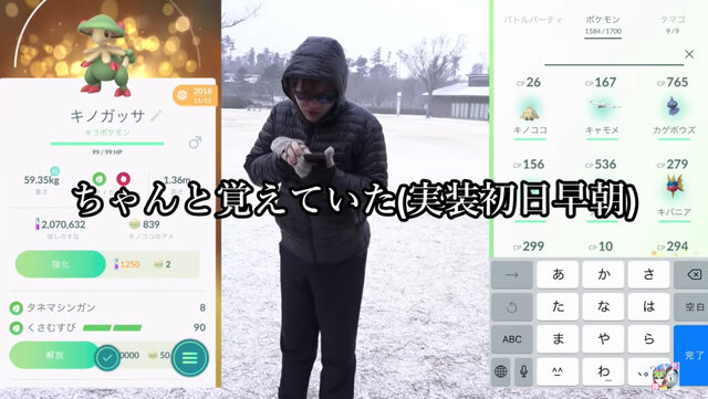 くさ技革命くさむすび！キノガッサに急いで進化させるんだ【ポケモンGO 秋田局】