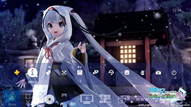 初音ミク Project Diva Future Tone 22日より Snow Miku パック 18 19 を配信 雪ミク モジュールと Ps4用テーマがセット 5枚目の写真 画像 インサイド