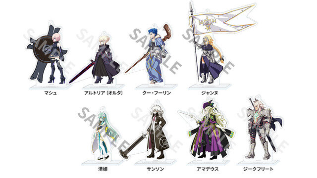 『Fate/Grand Order』Fate/Grand Order バトルキャラ風アクリルスタンド 1000円（C）TYPE-MOON / FGO PROJECT