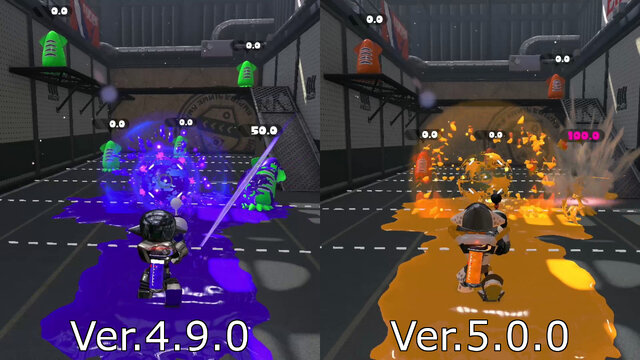 スプラトゥーン2 Ver 5 0 0はノヴァやジェッパが強化 比較画像 動画で変更点をチェック インサイド