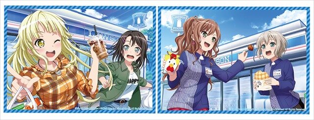 「バンドリ！ ガールズバンドパーティ！キャンペーン」■ステッカー2枚セット（全1種） 本体価格 800円 （＋税）（C）BanG Dream! Project（C）Craft Egg Inc.（C）bushiroad All Rights Reserved.