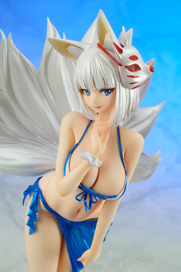 アズレン 水着姿の 加賀 がフィギュアになって登場 こぼれ落ちそうな果実 大きく反った腰つき その魅力はとどまる所を知らない 9枚目の写真 画像 インサイド