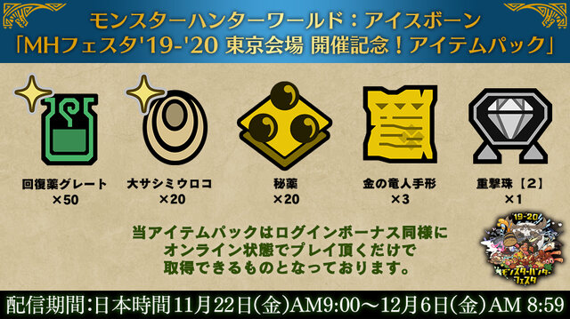 モンハンフェスタ 19 ステージイベントの生放送実施が決定 モンハン アイスボーン 無料大型アップデート第2弾の情報も発表予定 インサイド